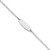 Image of Sterling Silver Polished Childrens 6in ID Bracelet QID235-6
