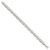Image of Sterling Silver Polished and Satin X and O Bracelet QG3305-7
