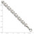 Image of Sterling Silver Polished and Satin X and O Bracelet QG3305-7
