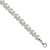 Image of Sterling Silver Polished and Satin X and O Bracelet QG3305-7