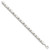 Image of Sterling Silver Polished and Satin X and O Bracelet QG3307-8