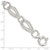 Image of Sterling Silver Polished And Textured Link Bracelet QG3874-8