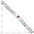Image of Sterling Silver Polished Medical Curb Link ID Bracelet XSM163-8.5