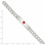 Image of Sterling Silver Polished Medical Curb Link ID Bracelet XSM172-7.5