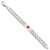 Image of Sterling Silver Polished Medical Curb Link ID Bracelet XSM175-8.5