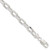 Image of Sterling Silver 7.5mm Diamond-cut Long Link Cable Chain QAR200-9
