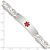 Image of Sterling Silver Polished Medical Anchor Link ID Bracelet XSM174-8.5