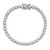 Image of Sterling Silver Rhodium-plated CZ 7 inch Tennis Bracelet QX558CZ