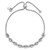 Image of Sterling Silver Rhodium-plated Fancy Adjustable Bracelet QG6259