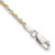 Image of Sterling Silver And Vermeil 1.85mm Diamond-cut Rope Chain QDCY040-8