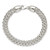 Image of Sterling Silver Polished Fancy Circle Link 7.5in Bracelet QG5961-7.5