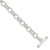 Image of Sterling Silver 7.75inch Polished Fancy Link Toggle Bracelet QH130-7.75