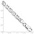 Image of Sterling Silver Rhodium-plated 6.5mm Flat Cuban Anchor Chain QFAN180R-8