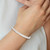 Image of Sterling Silver Polished Diamond-cut Flexible Bangle Bracelet QB1497
