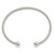 Image of Sterling Silver Polished Twisted w/1 Thread Ball Cuff Bracelet QB1381