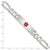 Image of Sterling Silver Polished Medical Figaro Anchor Link ID Bracelet XSM173-8.5