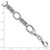 Image of Sterling Silver Rhodium-plated Polished Textured Fancy Link Bracelet QG3893-7.5