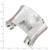 Image of Sterling Silver 39.5mm Hammered Cuff Bracelet