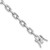 Image of Sterling Silver Rhodium-plated with CZ Link 7in Bracelet