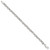 Image of Sterling Silver Polished and Textured Link 7.5in Bracelet
