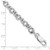 Image of Sterling Silver Polished and Textured Link 7.5in Bracelet