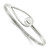 Image of Sterling Silver Polished Ball Bead & Loop Bangle Bracelet