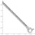 Image of Sterling Silver Rhodium-plated Polished Woven Link Bracelet