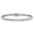 Image of Sterling Silver Rhodium-plated 4mm CZ 7.5in Tennis Bracelet