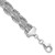 Image of Sterling Silver Rhodium-plated Rope Link Fancy 7in Bracelet
