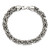 Image of Sterling Silver Polished & Antiqued 8.5in Byzantine Bracelet