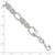 Image of Sterling Silver Polished and Texture Fancy Link 7.5in Bracelet