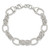 Image of Sterling Silver Polished and Texture Fancy Link 7.5in Bracelet