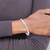 Image of Sterling Silver Polished Milgrain 7mm Expandable Bangle Bracelet