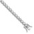 Image of Sterling Silver Rhodium-plated 4mm Round CZ 7.5in Tennis Bracelet