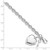 Image of Sterling Silver Rhodium-plated Puffed Heart Locket & Key Bracelet