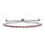 Image of Sterling Silver Rhodium-plated January Red CZ Adjustable Bracelet