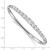 Image of Sterling Silver Rhodium-plated Graduated CZ Hinged Bangle Bracelet