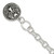 Image of Sterling Silver Oxidized Dangle GUARDIAN ANGEL Toggle Clasp Bracelet