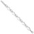 Image of Sterling Silver Rhodium-plated Diamond-cut Link w/1 in ext. Bracelet