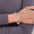 Image of Sterling Silver Rhodium-plated Diamond-cut Link w/1 in ext. Bracelet