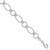 Image of Sterling Silver Polished Textured Fancy Circle and Oval Link Bracelet