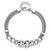 Image of Sterling Silver Rhodium-plated Fancy Chain w/1in Ext. 2-strand Bracelet