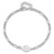Image of Sterling Silver Rhodium-plated Miraculous Medal 7.25in w/1in ext. Bracelet