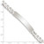 Image of Sterling Silver Curb Link ID Bracelet QID198-8.5