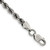 Image of Sterling Silver Ruthenium-plated 4mm Rope Chain QFC202-8