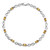 Image of Sterling Silver Rhodium-plated Citrine Bracelet QX837CI