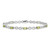 Image of Sterling Silver Rhodium-plated Peridot Bracelet QX853PE
