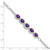Image of Sterling Silver Rhodium-plated Amethyst Bracelet QG5058-8