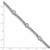 Image of Sterling Silver Rhodium-plated Blue Topaz Bracelet QX601BT