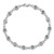 Image of Sterling Silver Rhodium-plated Blue Topaz & Diamond Bracelet QX846BT